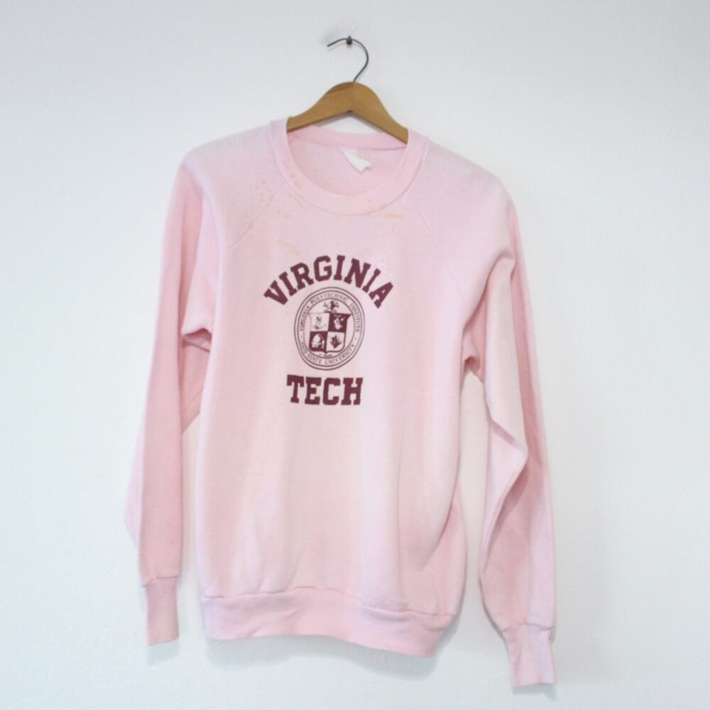 Vintage Virginia Tech Hokies Sweatshirt Small